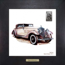 Картина с изображением ретро автомобиля Rolls-Royse